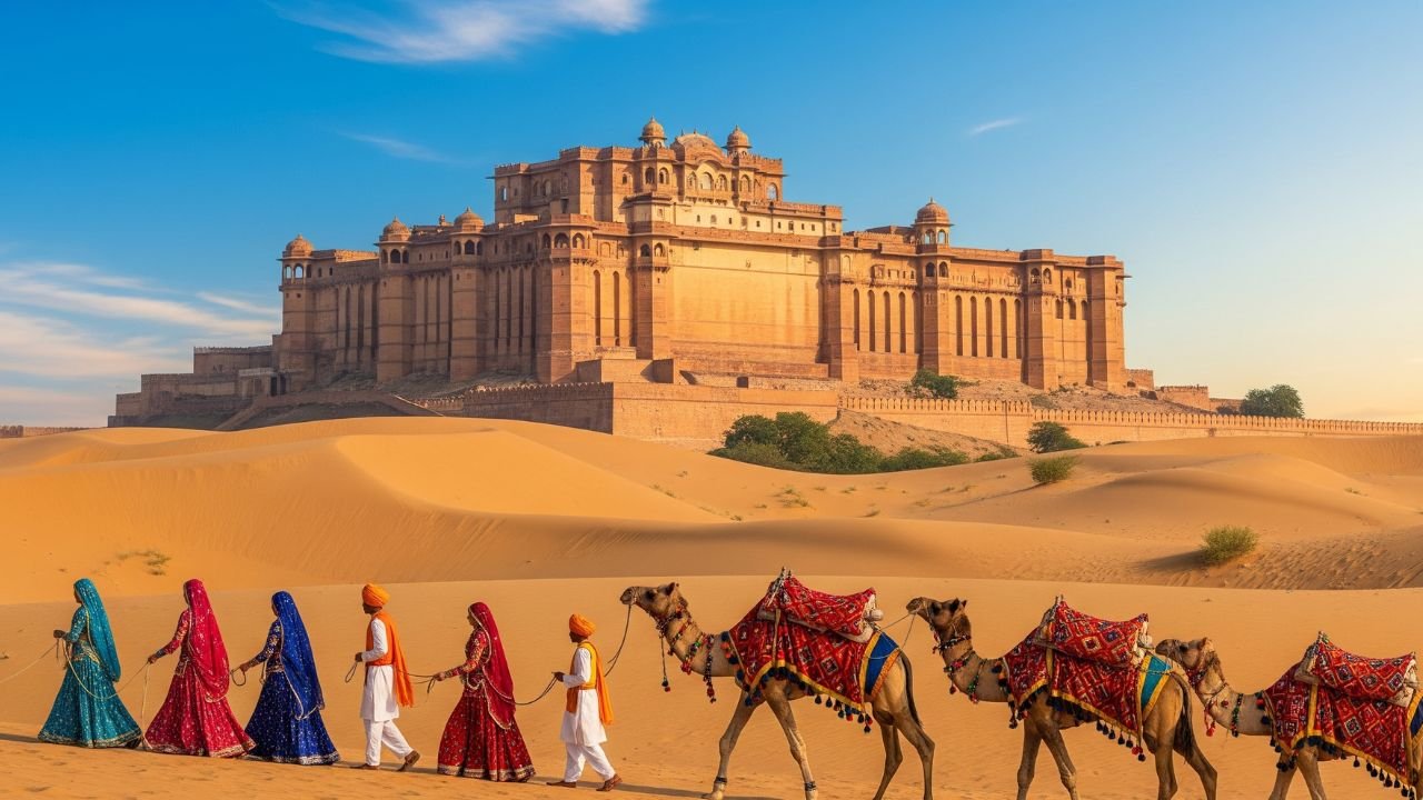 राजस्थान की ओर प्रस्थान