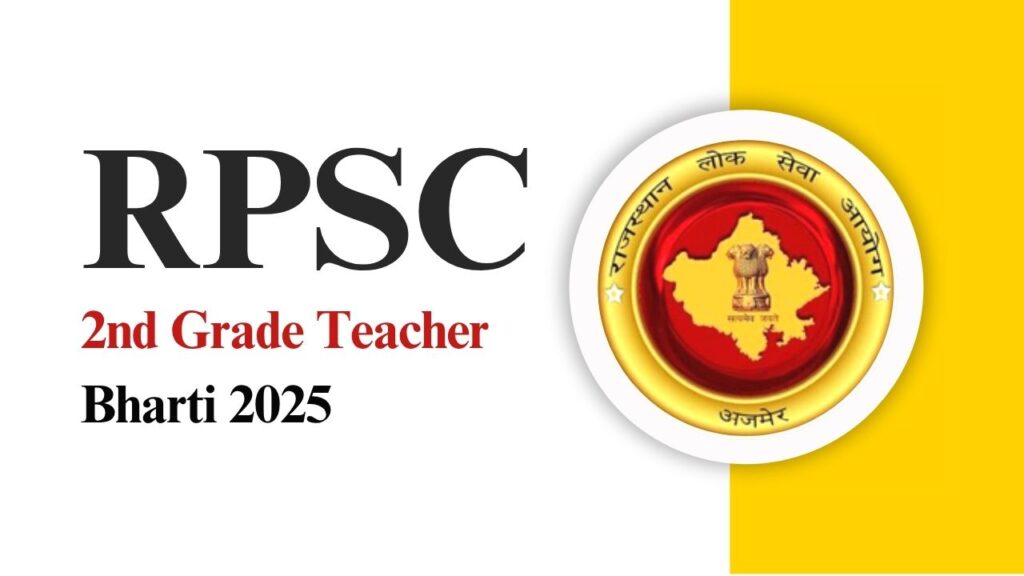 RPSC 2nd Grade Teacher Bharti 2025