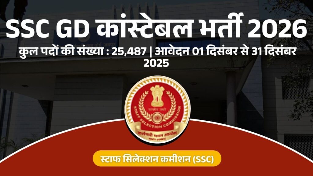 SSC GD कांस्टेबल भर्ती 2026