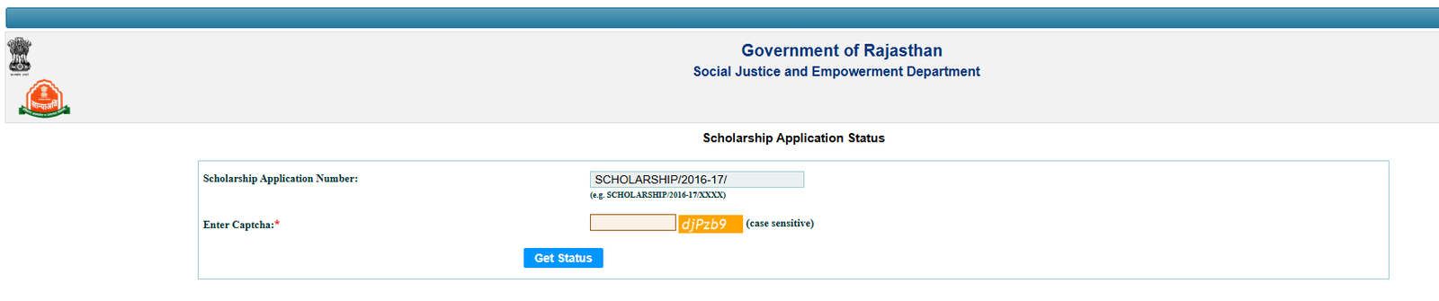 Scholarship Application Status